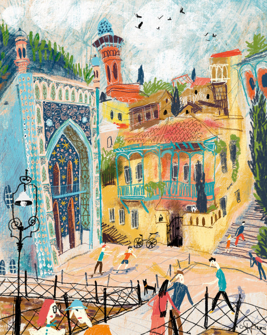 Blue Balconies of Tbilisi